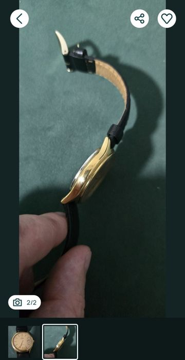 Omega  18k date Quartz 34mm clasic