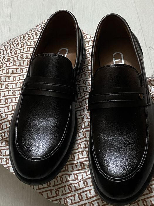 Лоферы коричневые новые