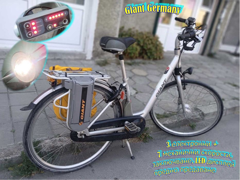 ЕЛЕКТРИЧЕСКИ ВЕЛОСИПЕД колело включително сгъваем, прекрасно състояние, зарядно, батерия ОК, тест и вземане от Шумен, СУПЕР НИСКА ЦЕНА