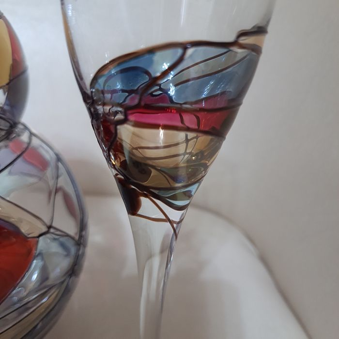 Set decorativ pictat manual, marca K&K Styling Amsterdam.
Conține 6 pa