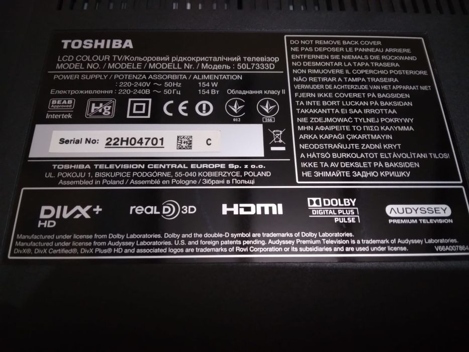 Toshiba 50L7333D