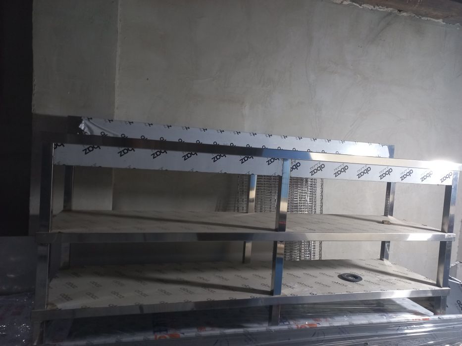 Стол стеллажи мойка все на заказ для кафе ресторанов пазваните 24/7