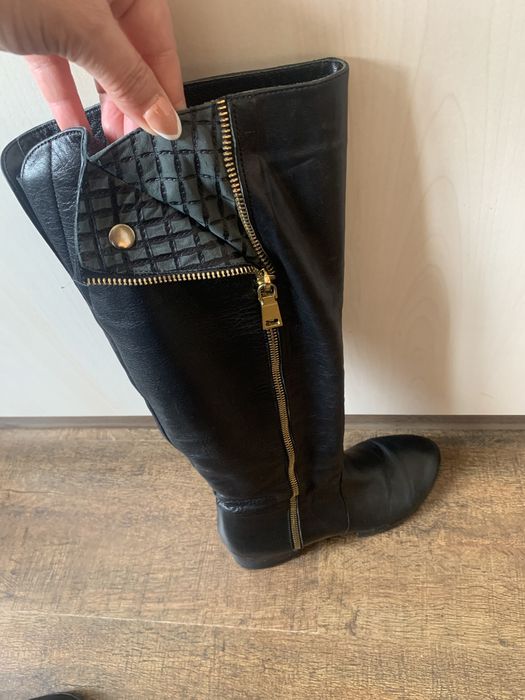 Естествена кожа и набук и Gucci ботуши