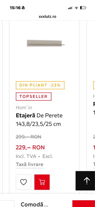 Etajera Living Culoare bej