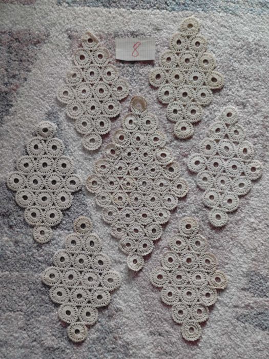 Комплекти за сервиране, ръчно плетени на една кука