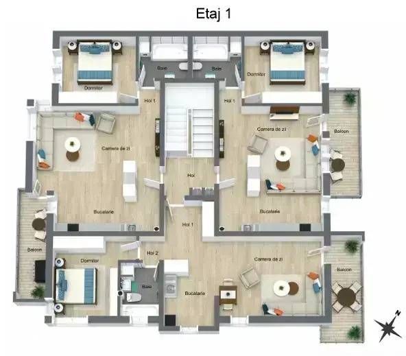 Apartament 2 Camere Otopeni | Toate Facilitatile | Nou, Spatios