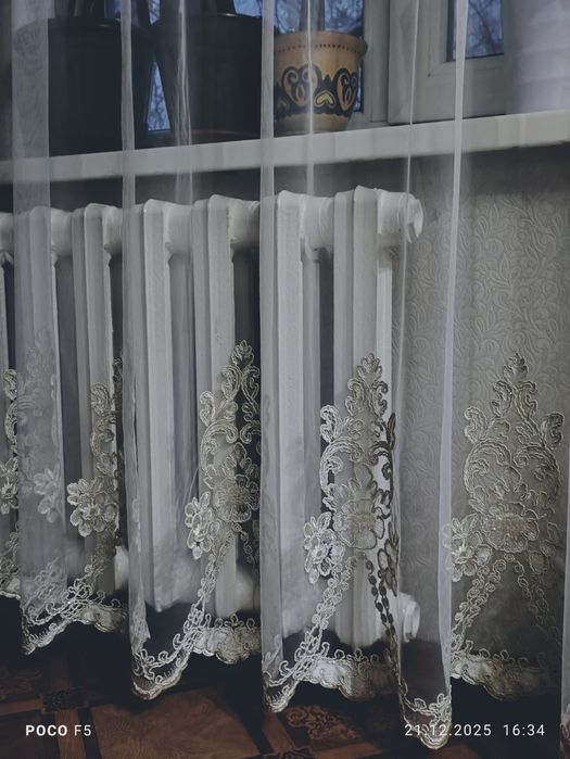 Готовые тюли 2 шт.