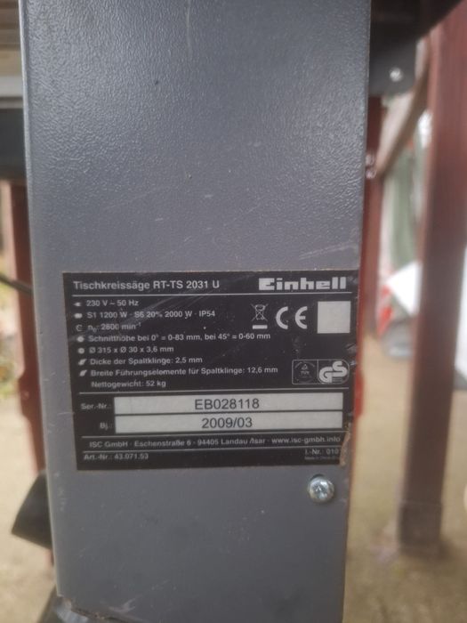 Vând circular Einhell