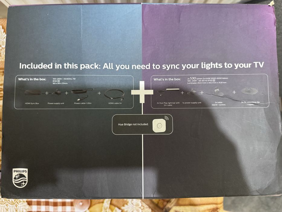 hue play hdmi sync box + Philips Hue Play DoublePack