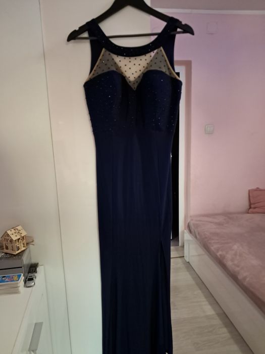 Офицялна тъмно синя рокля