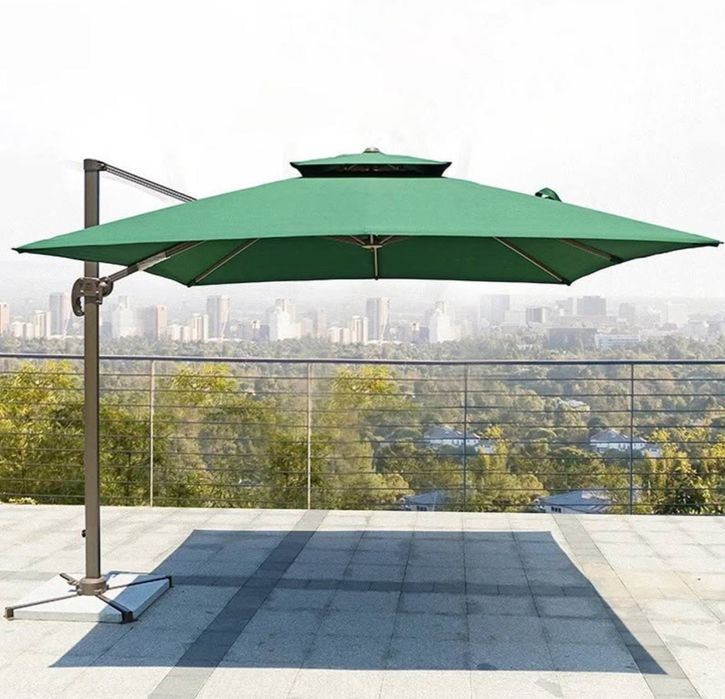 Большой садовый зонт (консольный) | Для кафе и двора | Качественный