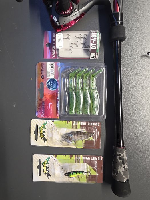 Combo pescuit spinning lanseta berkley si mulineta abu garcia