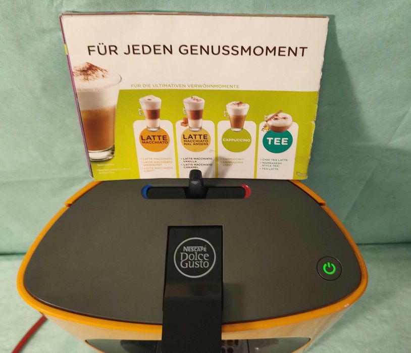 Кафемашина с гаранция 1 година NESCAFÉ® за капсули Dolce Gusto Krups OBLO.Orange/Yellow