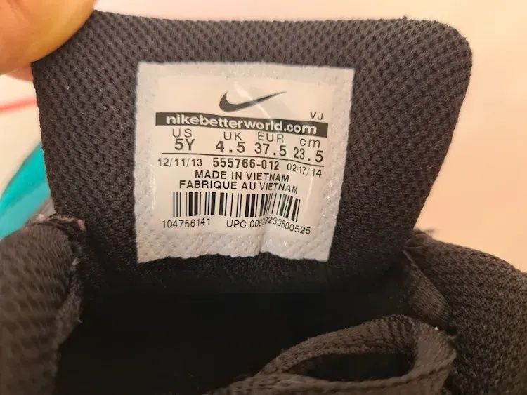 Маратонки Nike Air Max 1GS Turbo Green Black размер 37.5