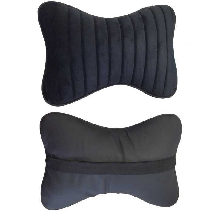 Възглавнички за удобно пътуване - плюш/еко кожа к-т/2 бр./