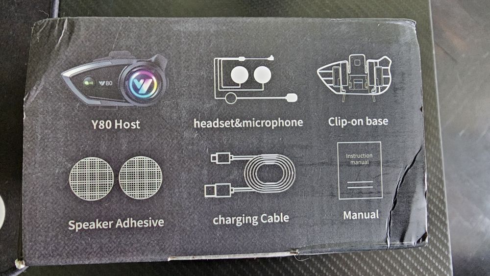 Интерком за каска Y80 с мек микрофон