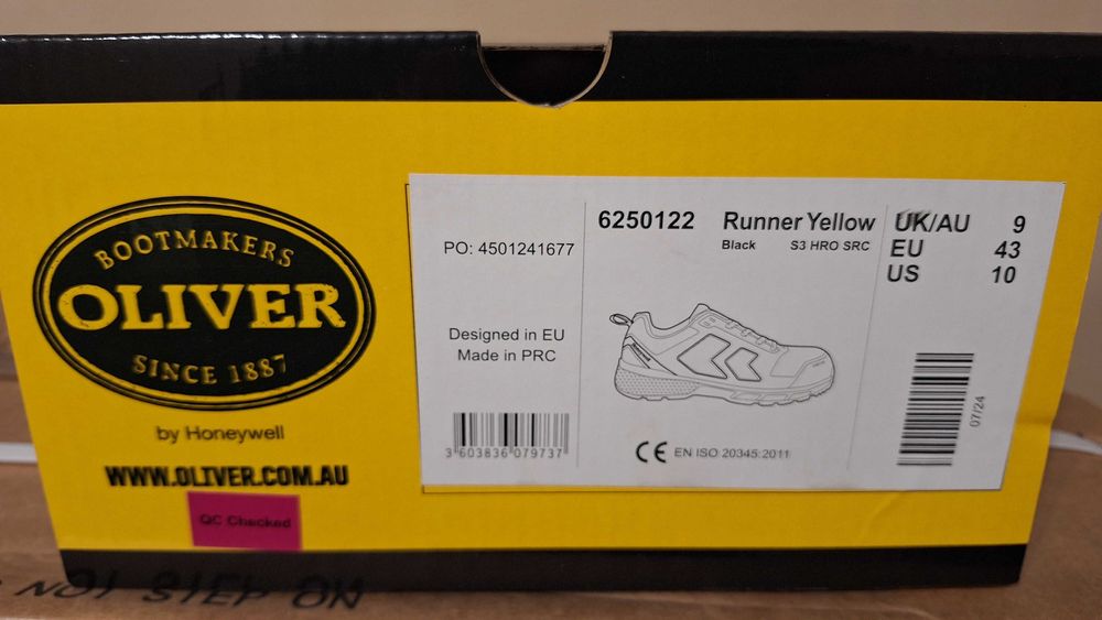 Работни обувки Honeywell, номер 43 с бомбе