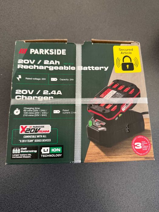 Acumulator / Baterie Parkside 2 Ah cu încărcător 2.5 Ah