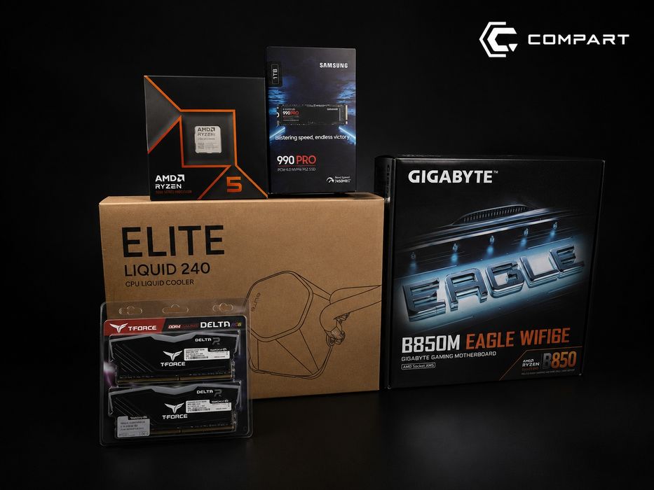 Ryzen 5 9600x, Gigabyte b850m eagle, 990 pro 1tb | Combo | NEW|Sealed