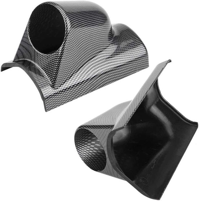 Единична стойка за колонка на измервателен уред 52мм - Карбон.