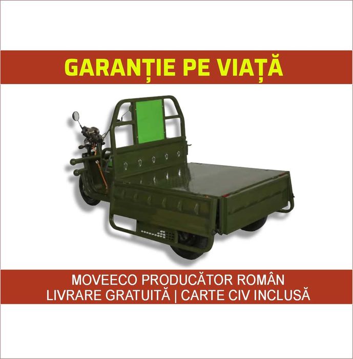 Triciclu electric persoane adulte Cargo 500 EEC 60V/45Ah - omologat RO
