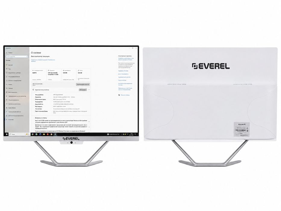 Моноблок EVEREL E24 Air / Intel Core i3-12100 / DDR4 8GB 3200Mhz / SSD