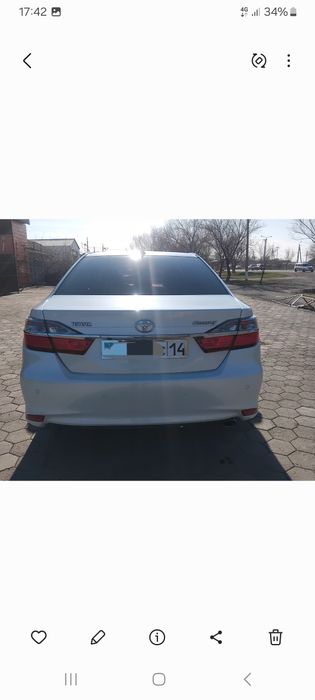 Продам тайота камри 55 европеец 2017г