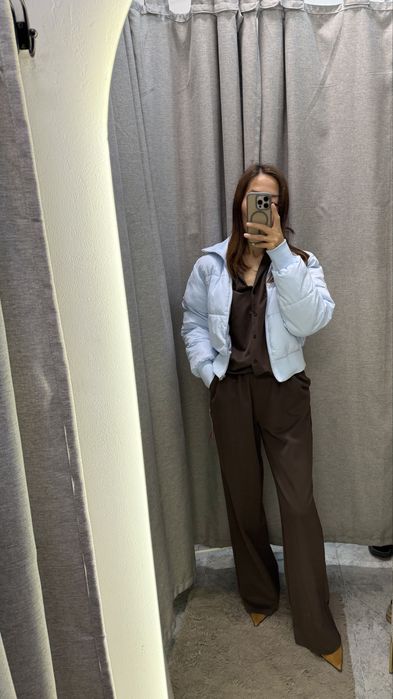 Zara куртка голубая