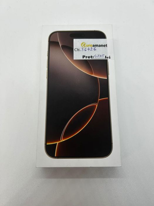 Apple iPhone 16 Pro Max, 256GB, 5G, Desert Titanium - NEACTIVAT -D-