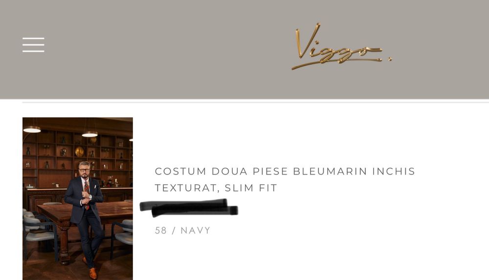 Costum Viggo, bleumarin, marimea 58