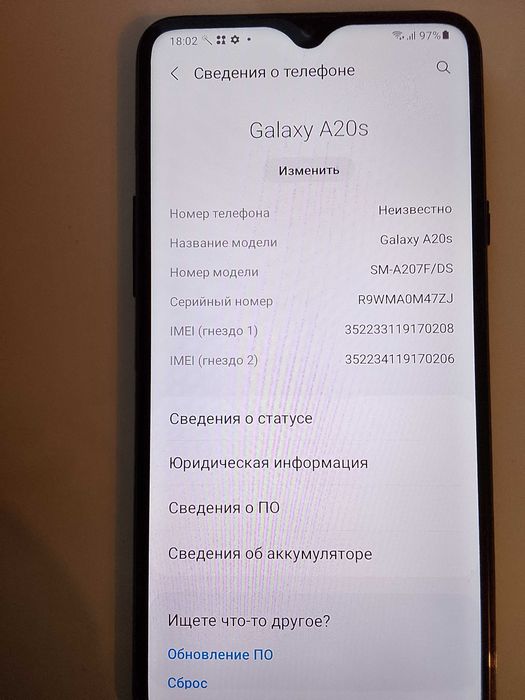 Продам телефон Самсунг А20s