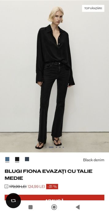 Jeans evazat Mango 34