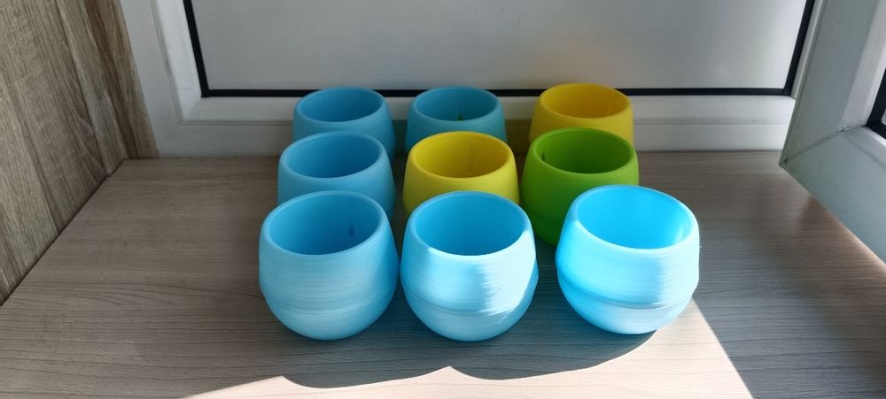 9 мини горшочков под цветы