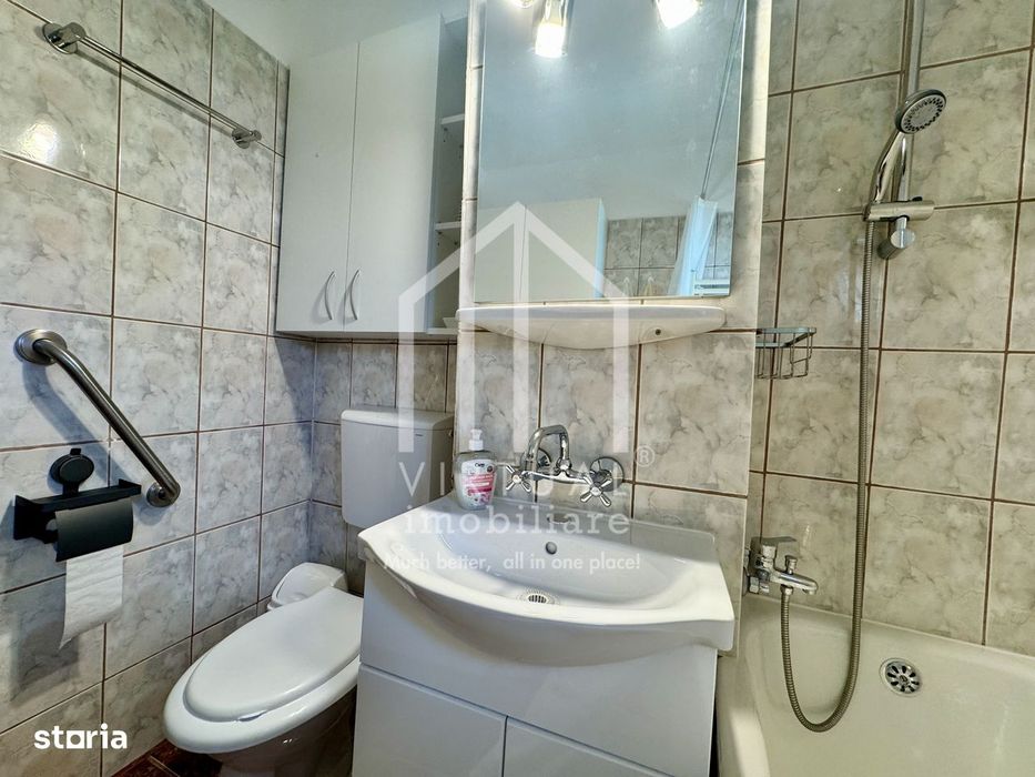 Apartament cu 3 camere, 56mp utili + balcon, etaj 3/4, Vasile Aaron