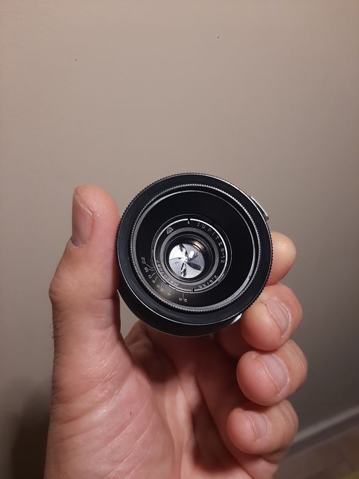 Jupiter 12, 35mm/2.8 contax/ kiev cu vizor, cutie originala