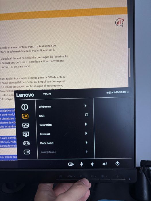 Monitor Gaming WLED IPS LENOVO 240 Hz