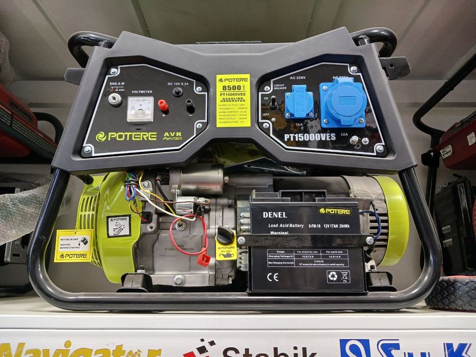 Движок генератор бензиновый POTERE 8.5 кВт