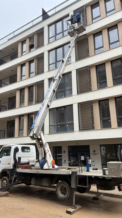 Под наем автовишка , рязане дървета , мотнаж на климатици