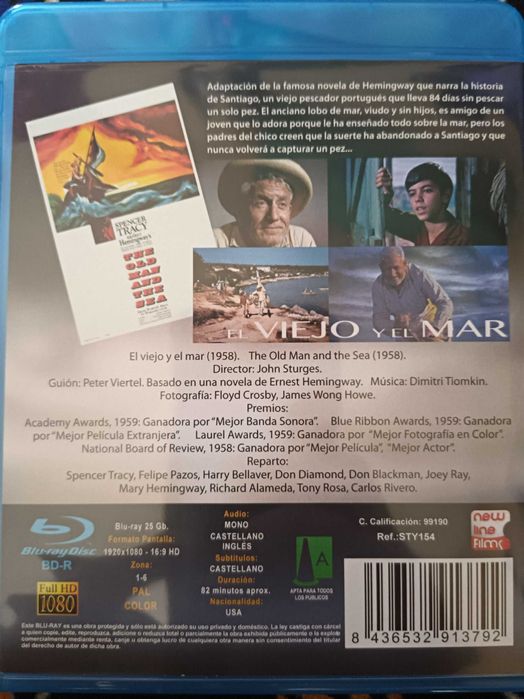 The Old Man and Sea (Bătrânul si Marea) Blu-Ray DISC Original ca NOU