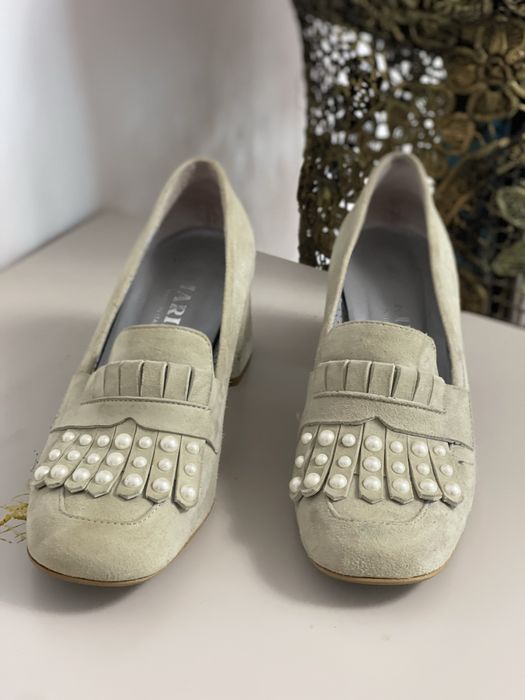 Pantofi vintage piele intoarsa