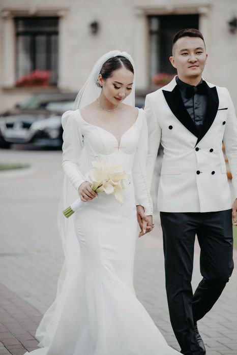 Свадебное платье классическое