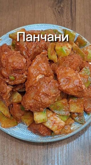 Панча корейская с рыбой, капустой и редькой