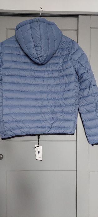 NOUĂ CU ETICHETĂ, Geacă bărbați U.S Polo Assn, reversibilă cu glugă,