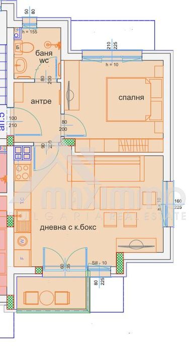 2-стаен в Варна-м-т Пчелина площ 59 цена 102900