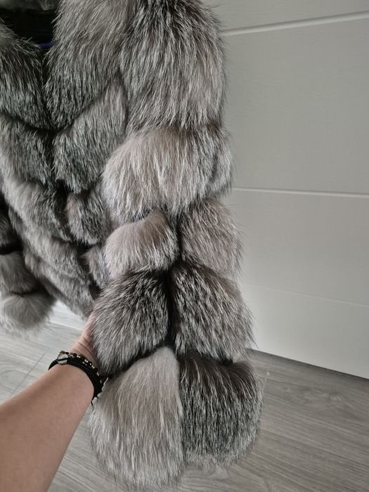 Haina de blana de vulpe argintie