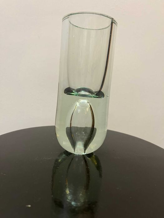 Piesa cristal Aseda Glasbruk, dizainer Bo Borgstrom bielouri bibelou