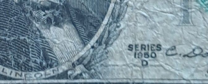 Нумизматам. Продам 5 долларов 1950 г.