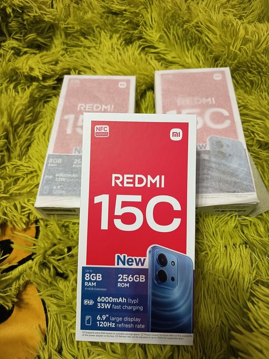Vând 3 telefoane noi ,sigilate Redmi 15C 8 GB  ram,256GB ROM