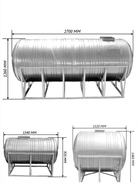 Цистерны для воды 9 м3 - 25 м3