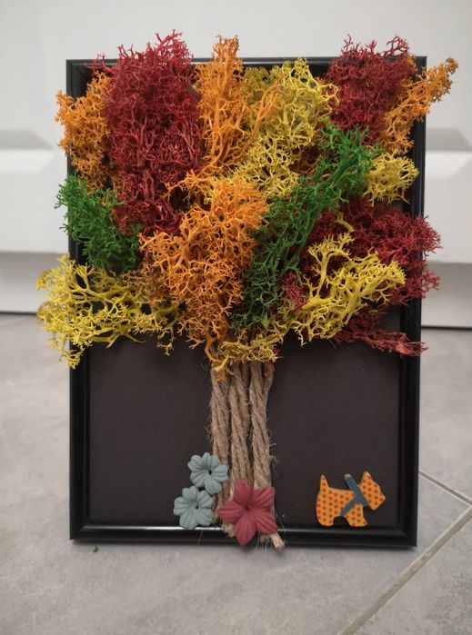 Ръчно изработени картини със скандинавски мъх